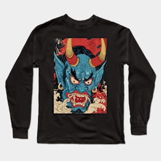 A Japanese Oni Youkai Art Long Sleeve T-Shirt